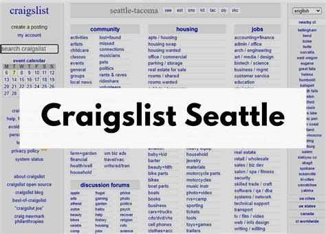 craigslist searrle|seattle craigslist my listings.